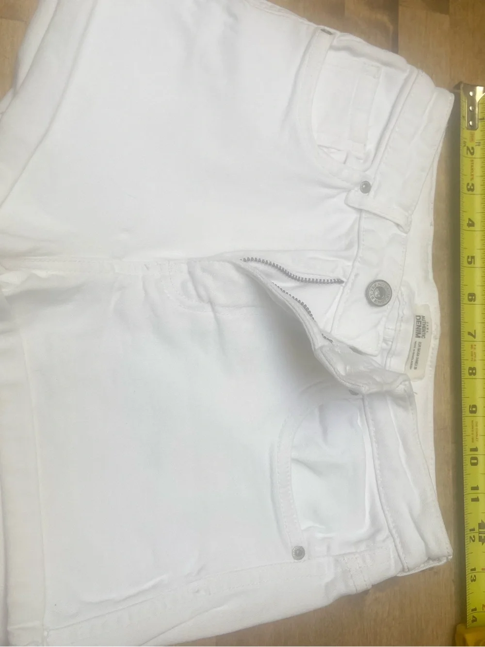 Zara White Denim Shorts - Authentic Denim